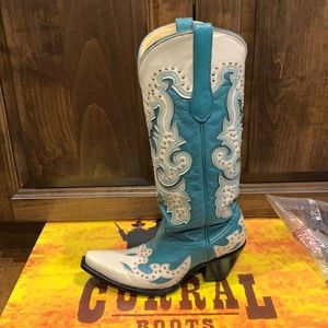 Turquoise corral boots